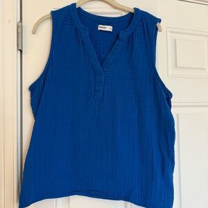 Women's Blue Sleeveless Top by Universal Thread
